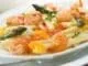 Pâtes aux crevettes et aux asperges