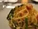Spaghettis carbonara aux asperges