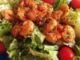 Salade verte aux crevettes